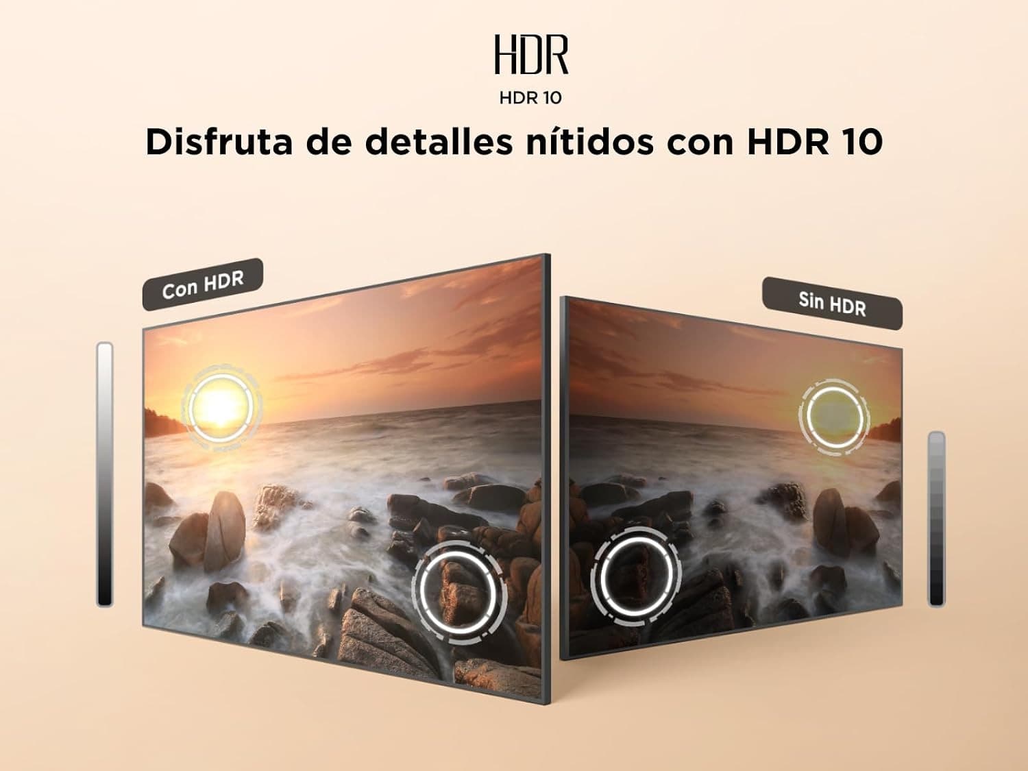 Comparativa de una escena con HDR y sin HDR